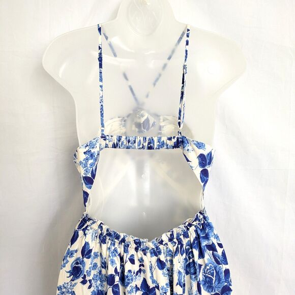 Fashion Nova Field of Dreams Satin Maxi Dress Size S NWT Romantic Coquette - Picture 5 of 12